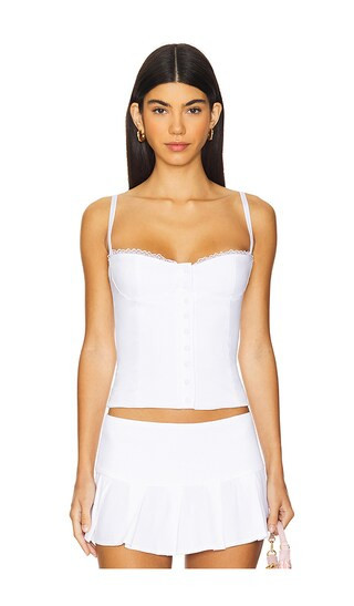 Bella Venice Caity Corset in White. - size L | Revolve Clothing (Global)