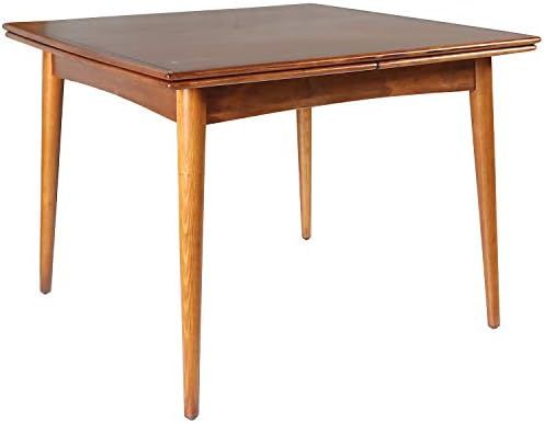 Amazon Brand – Rivet Mid-Century Modern Pine Extendable Dining Table, 39"–77"W, Brown | Amazon (US)