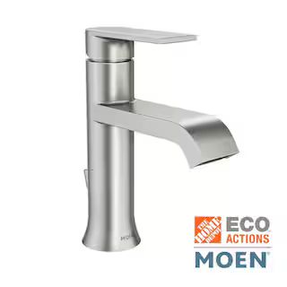 MOEN Genta Single Handle Single Hole Bathroom Faucet in Brushed Nickel WS84760SRN - The Home Depo... | The Home Depot