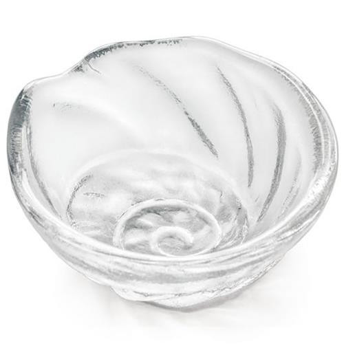 Simon Pearce Shell Coastal Beach Clear Glass Bowl | Kathy Kuo Home