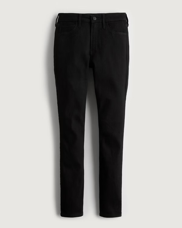 High-Rise Black Super Skinny Jeans | Hollister (EU)