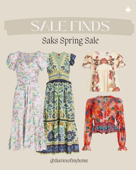 Saks Spring Sale 💛

#springsale #salefinds #sales #markeddown #farmrio #dress #dresses #tops #summer #spring #floral #womens #sale #weekendsale #salealert #mothersdaygift #mothersdayoutfit 

#LTKsalealert #LTKSeasonal #LTKGiftGuide