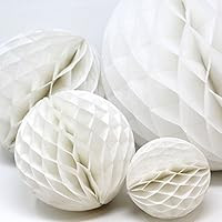 Just Artifacts Tissue Paper Honeycomb Ball (Set of 3, 12inch, White) - Click for More Colors & Si... | Amazon (US)