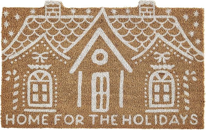 Mud Pie Christmas Gingerbread House Doormat, 19" x 30" | Amazon (US)