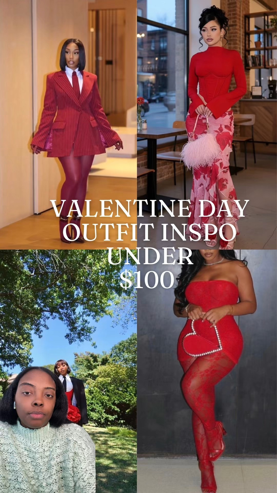 Last minute shopping for Valentine’s Day ? I got you! Here are outfit inspo ideas for under $100. Who doesn’t love to save their money? I know I do! Tell me which is your favorite and what you’re wearing on Valentine’s Day! 

#LTKValentine #LTKootd #LTKgrwm
