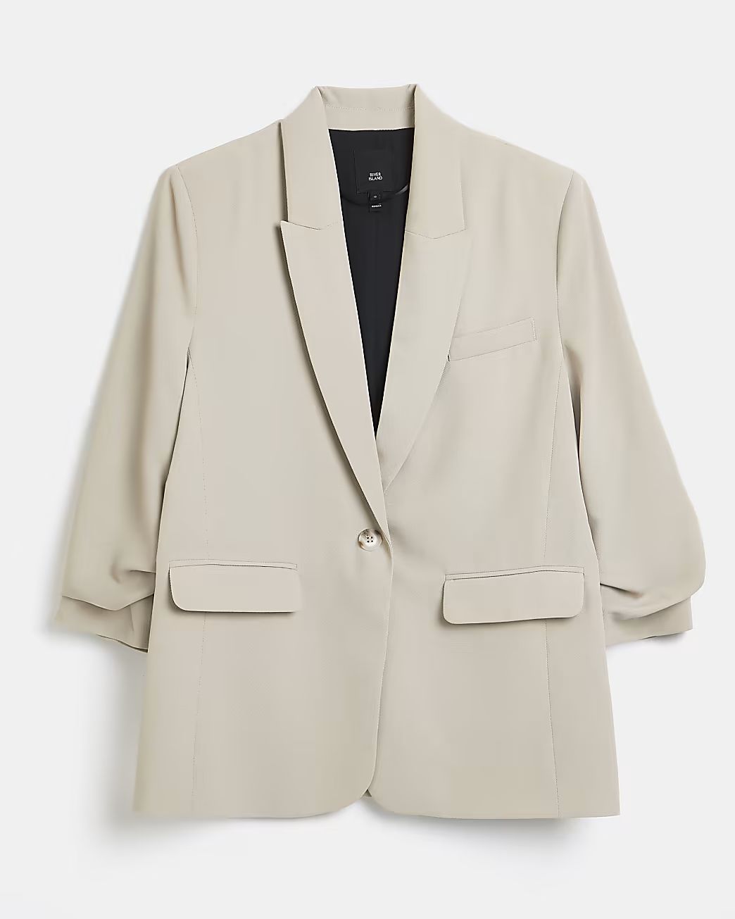 Beige oversized blazer | River Island (UK & IE)