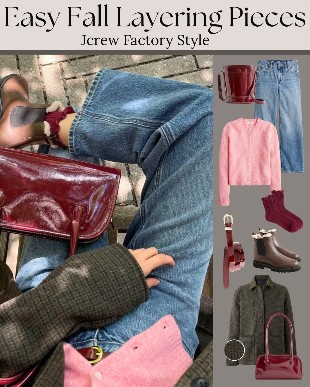 Easy Fall layers that make getting dressed simple! These J.Crew Factory finds mix soft pink, deep berry, and classic neutrals for a cozy, polished look. Perfect with jeans and boots for casual days that still feel styled.

#LTKFallFashion #LTKStyle #LTKOutfitInspo #LTKFinds #LTKUnder100 #LTKEverydayStyle #LTKSeasonal #LTKLayering

#LTKSaleAlert #LTKStyleTip