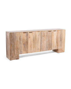 86x34 Solid Mango Wood Galanis 4 Door Sideboard | Home | Marshalls | Marshalls