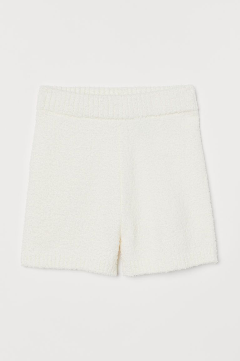 H & M - Fluffy Shorts - White | H&M (US + CA)