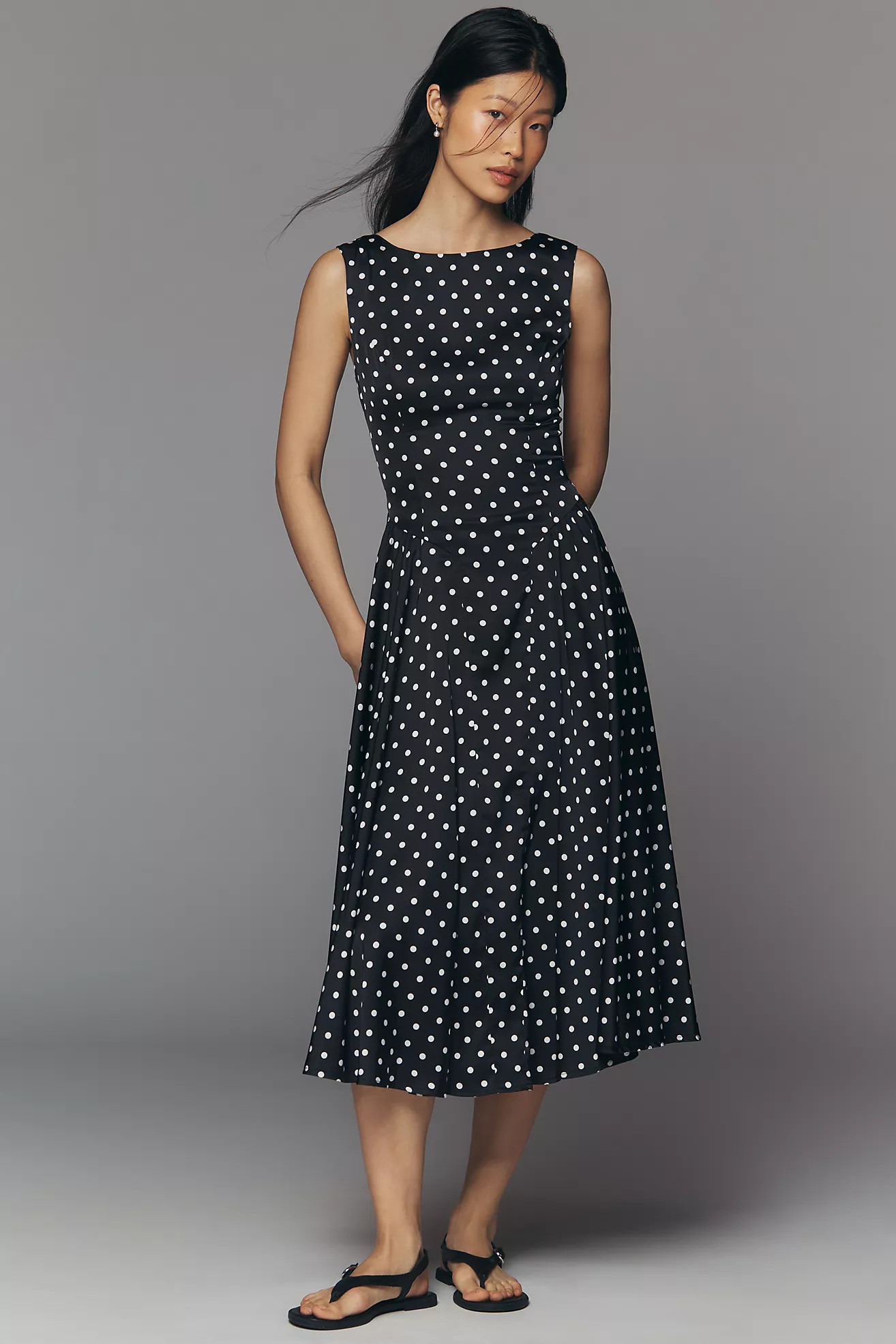 Lulus Renee Sleeveless Midi Dress | Anthropologie (US)