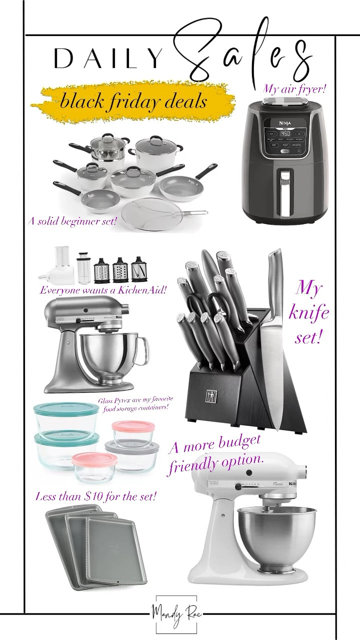 Some really great kitchen favorites on major cyber week sale at Kohls! 

Use code GET20 for an additional 20% off!
