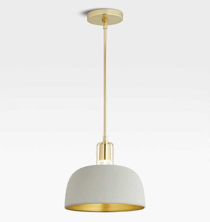 Dekum 11" Metal Dome Pendant | Rejuvenation