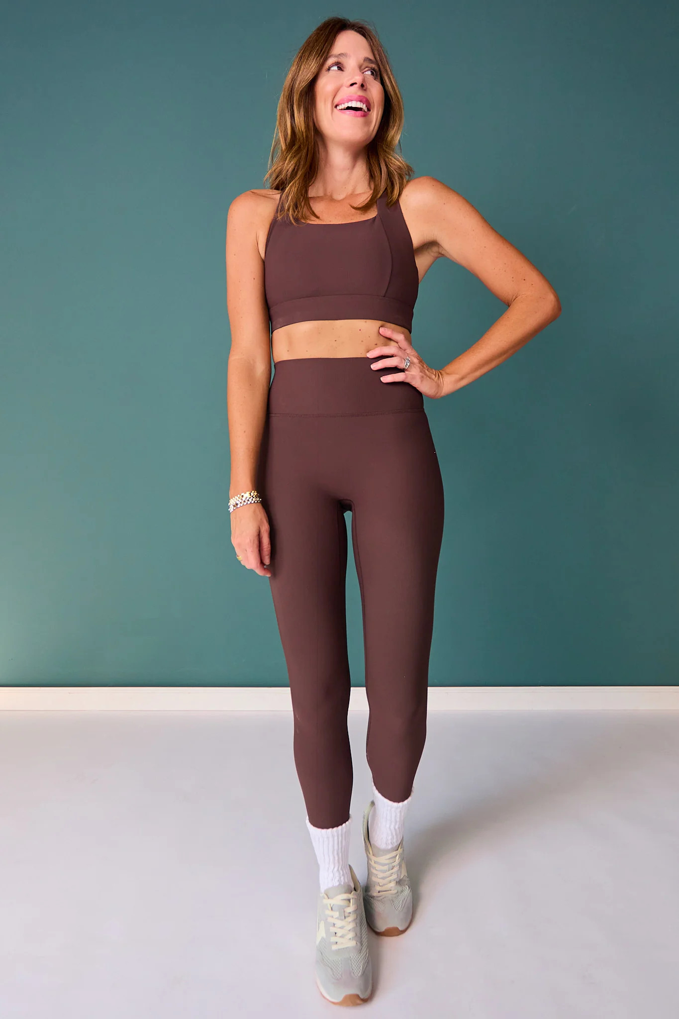 SSYS Ribbed Leggings In Brown | SSYS