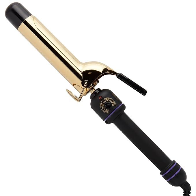 Hot Tools Pro Signature 24K Gold Curling Iron/Wand | Long-Lasting, Defined Curls, (1-1/4 in) | Amazon (US)