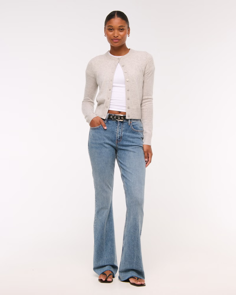 Curve Love Mid Rise Bootcut Jean | Abercrombie & Fitch (US)