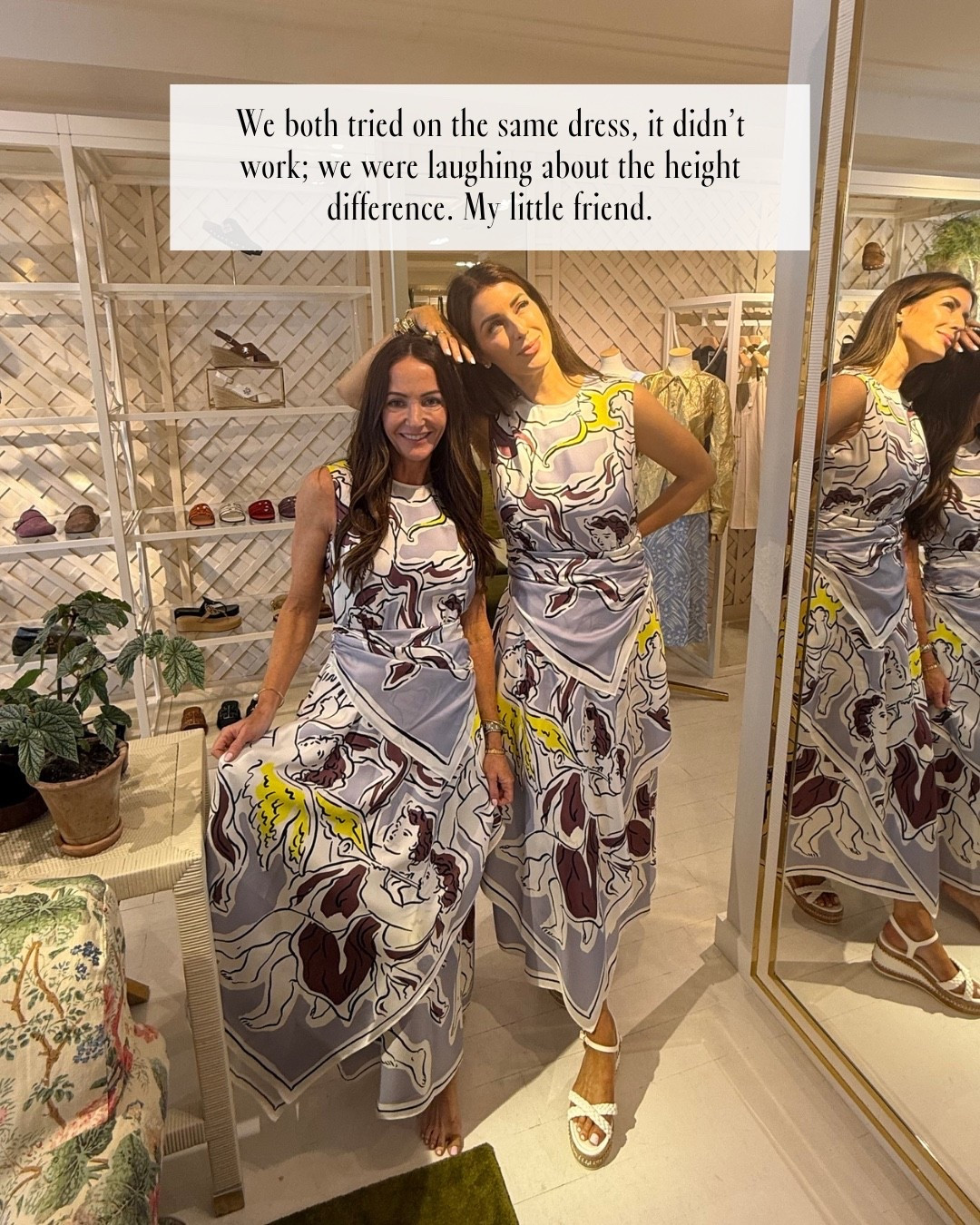 We both tried tgis dress, but it didn’t work. However I did get the white pleated dress in a size 4, I think it runs big!!

#LTKTravel #LTKOver40 #LTKTall