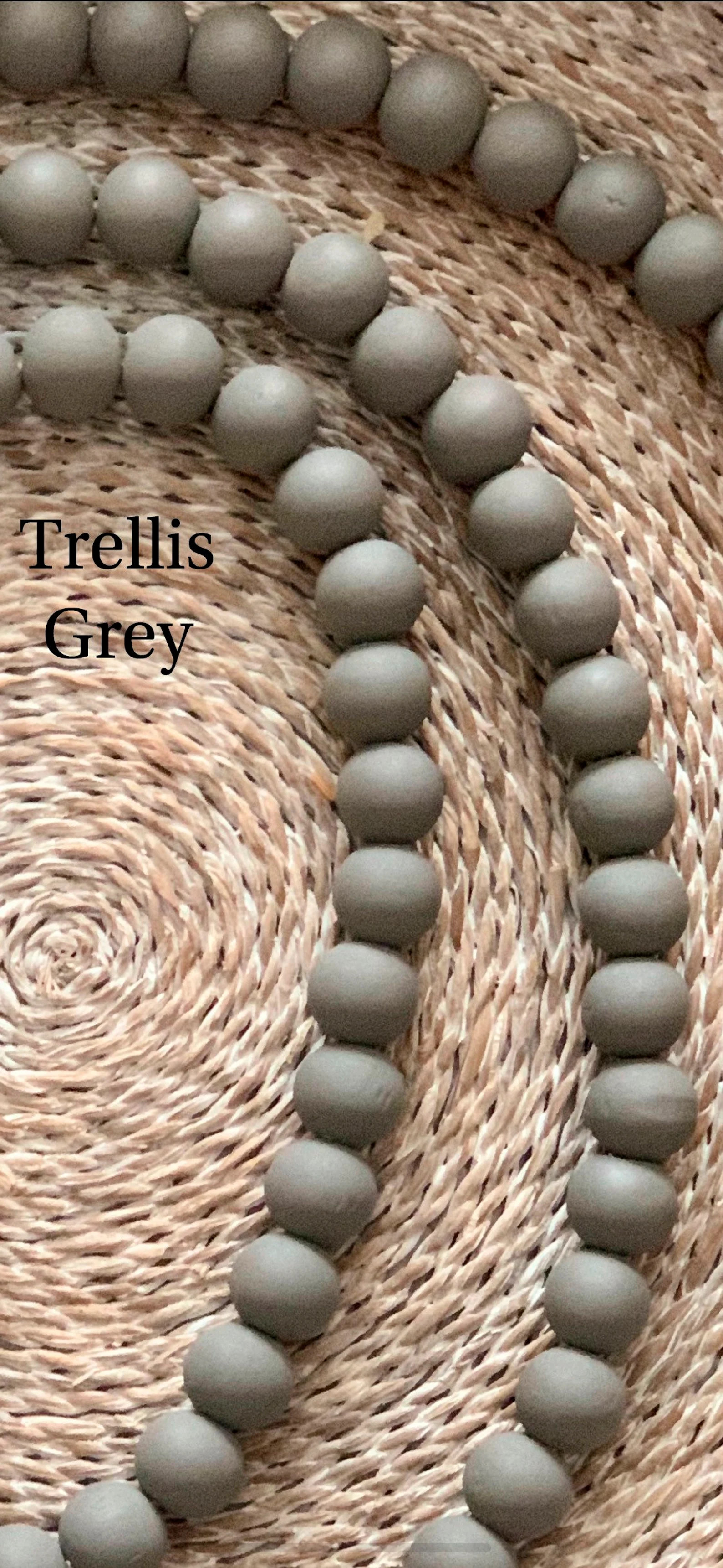 Wood Bead Garland With Distressed Cross - Etsy | Etsy (US)