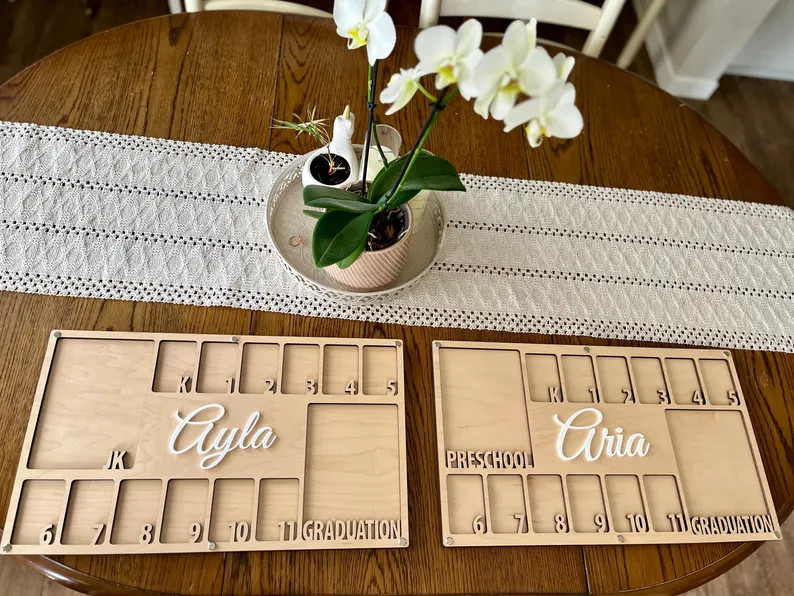 Personalized Extra Large School Picture Frame Sign | Preschool Junior Kindergarten to Graduation ... | Etsy (US)