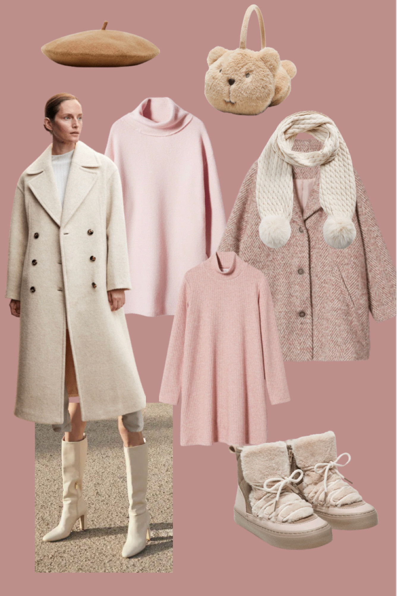 Mommy and me winter fashion winter stay mom and mini 

#LTKstyletip #LTKfamily #LTKSeasonal