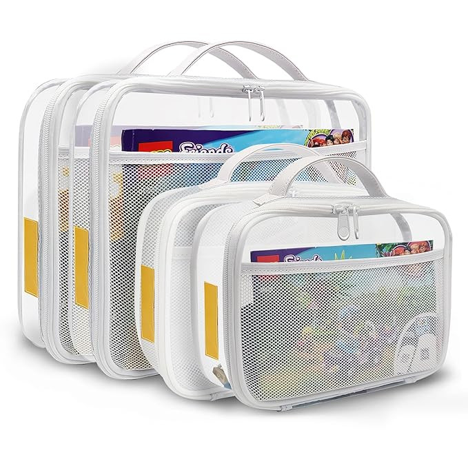 holay 4 Packs PVC Zippered Blocks Set, Toy, Clay, Board game Storage Organizer Case (Name Tag, Ma... | Amazon (US)