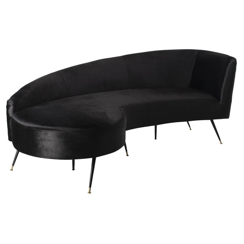 Frankie 86'' Velvet Tuxedo Arm Sofa | Wayfair North America