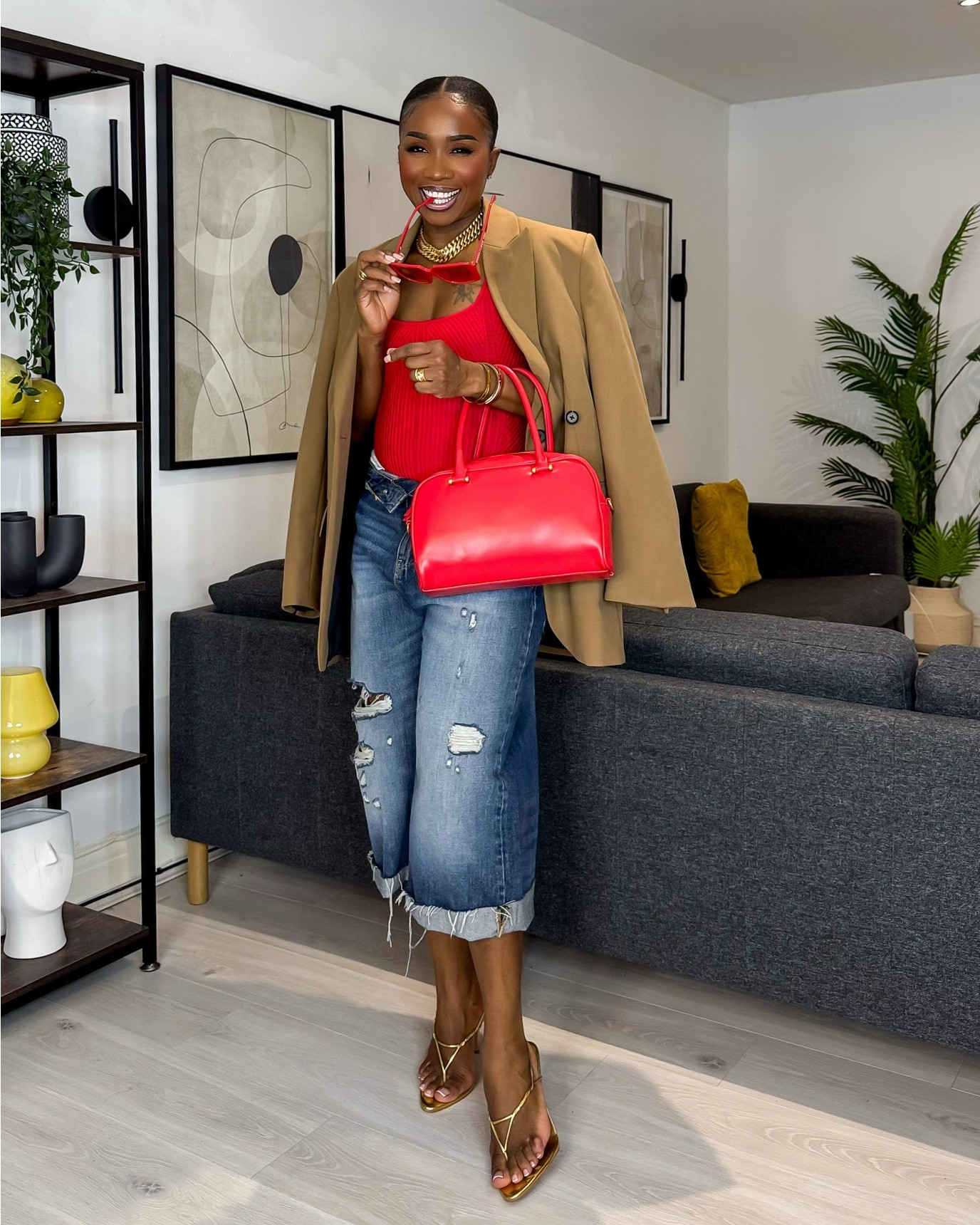 If the outfit is loud, the attitude has to match.