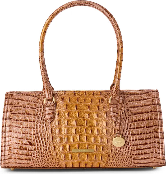 Sophia Croc Embossed Leather Satchel | Nordstrom