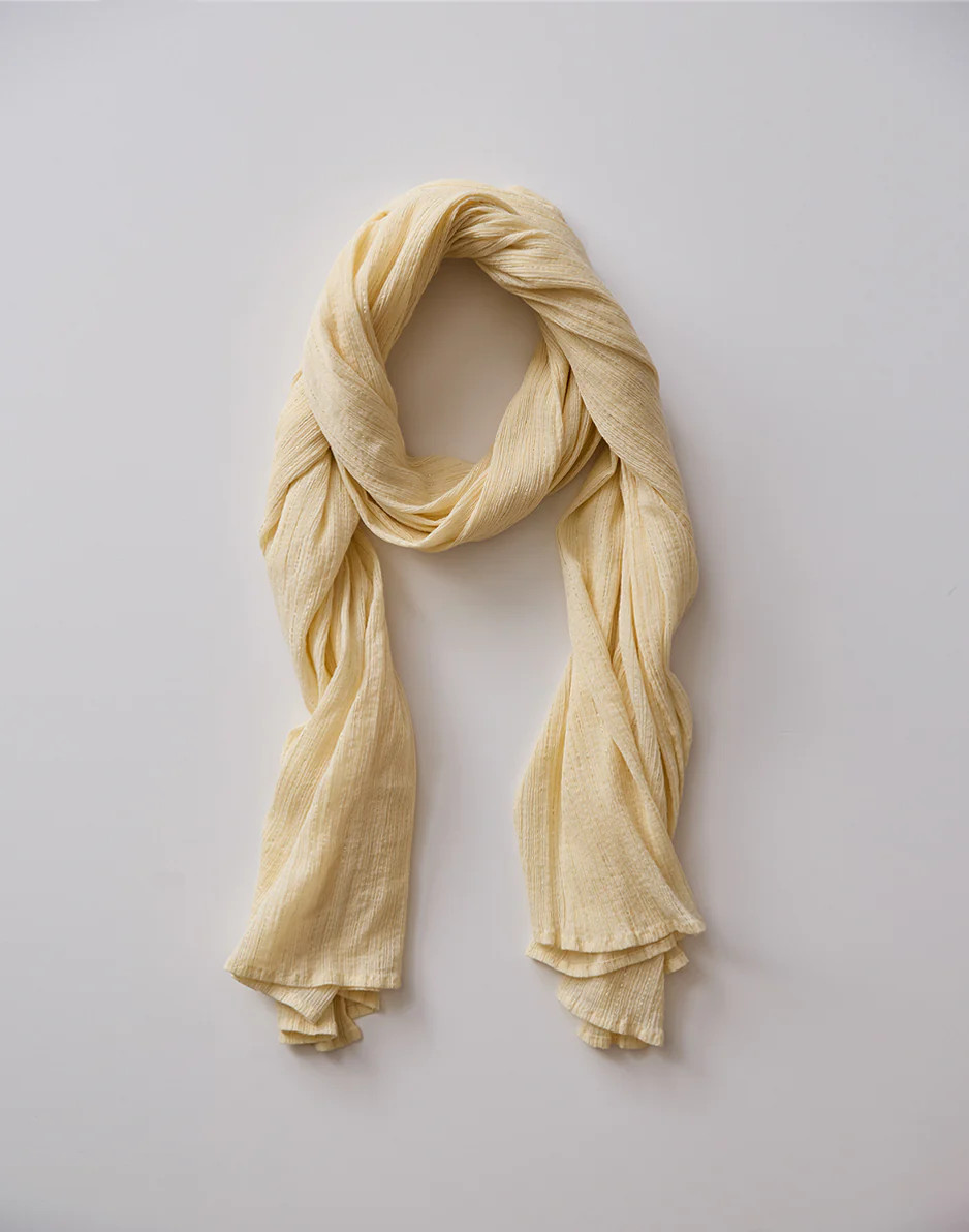 Dylan Gauze Sarong: Birch Lurex | Carve Designs