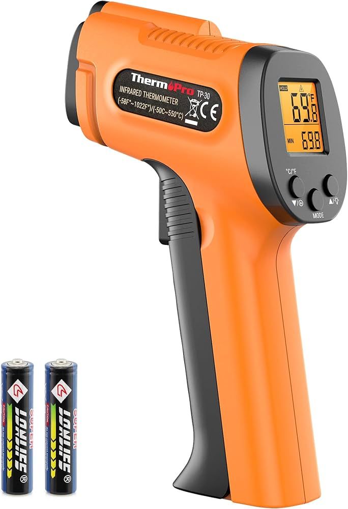 ThermoPro TP30 Digital Infrared Thermometer Gun Non Contact Laser Temperature Gun -58°F ~1022°F... | Amazon (US)