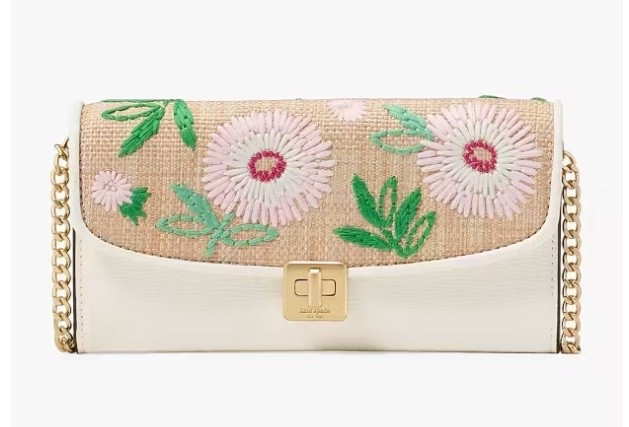 ON SALE - Straw  clutch wallet - $67, regularly $335


#floral #floralpurse #floralclutch #clutch #strawpurse #floralpurse #katespade  #weddingguest 
#LTKWedding @Kate Spade 

#LTKOver40 #LTKU #LTKSaleAlert