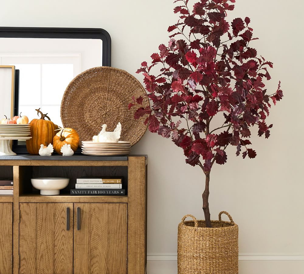 Faux Burgundy Oak Tree | Pottery Barn (US)