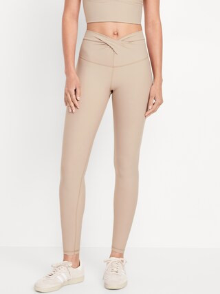 Extra High-Waisted PowerSoft Twist-Front Leggings | Old Navy (CA)