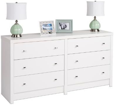 Prepac Calla 6-Drawer Dresser, White | Amazon (US)
