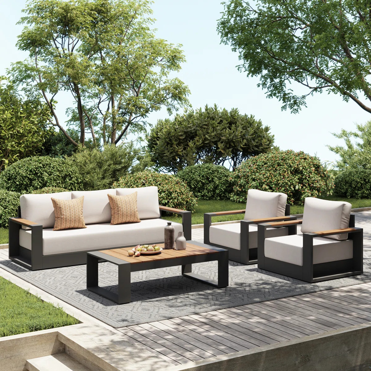 Outdoor Seating Group With Cushions | Wayfair North America