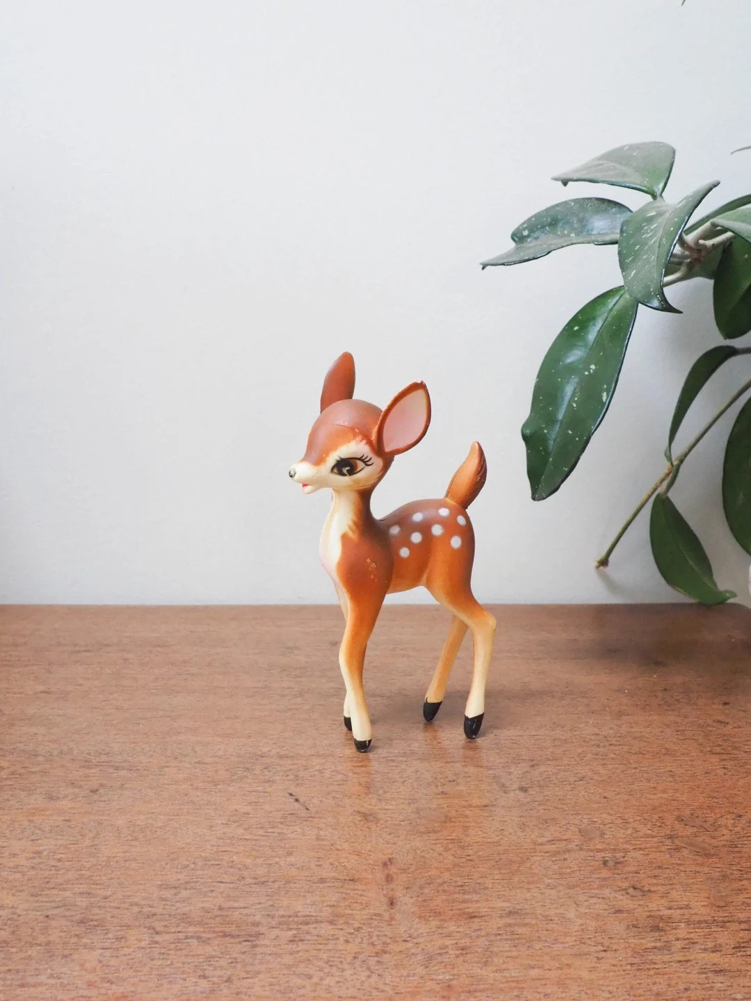 Plastic Baby Deer Figurine - Vintage Cute Bambi Figure - 6" Kitschy Plastic Fawn Figurine - Anthr... | Etsy (US)