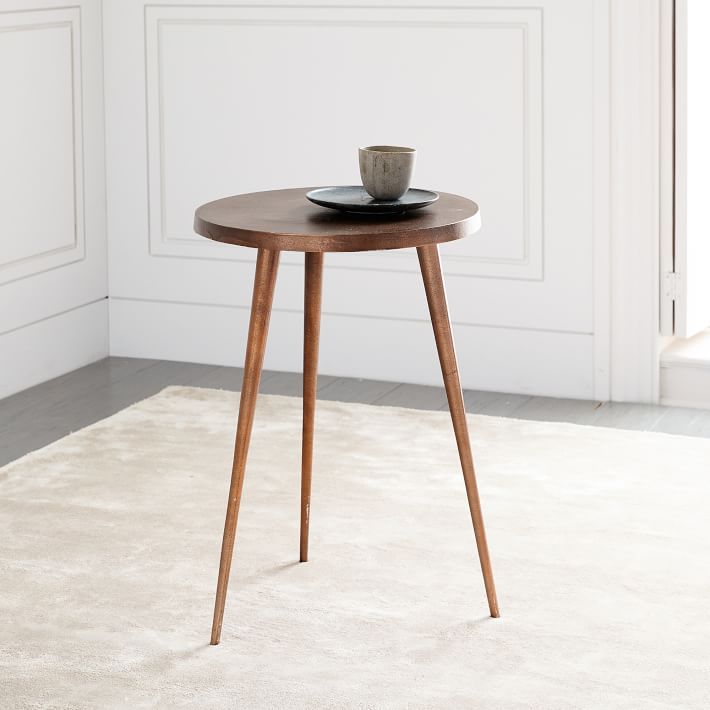 Casted Tripod Round Side Table (15") | West Elm (US)