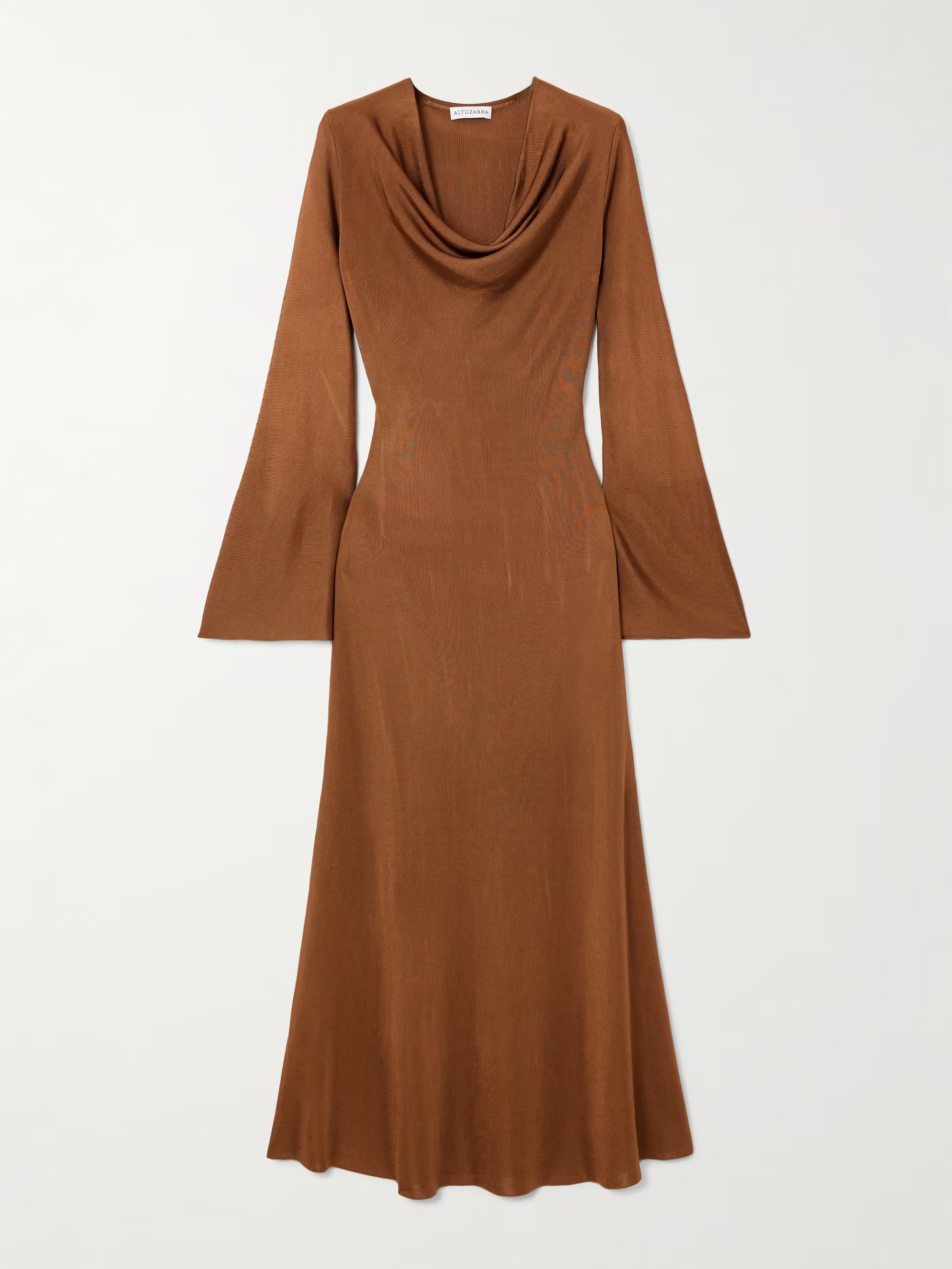 Milda draped knitted midi dress | NET-A-PORTER (UK & EU)