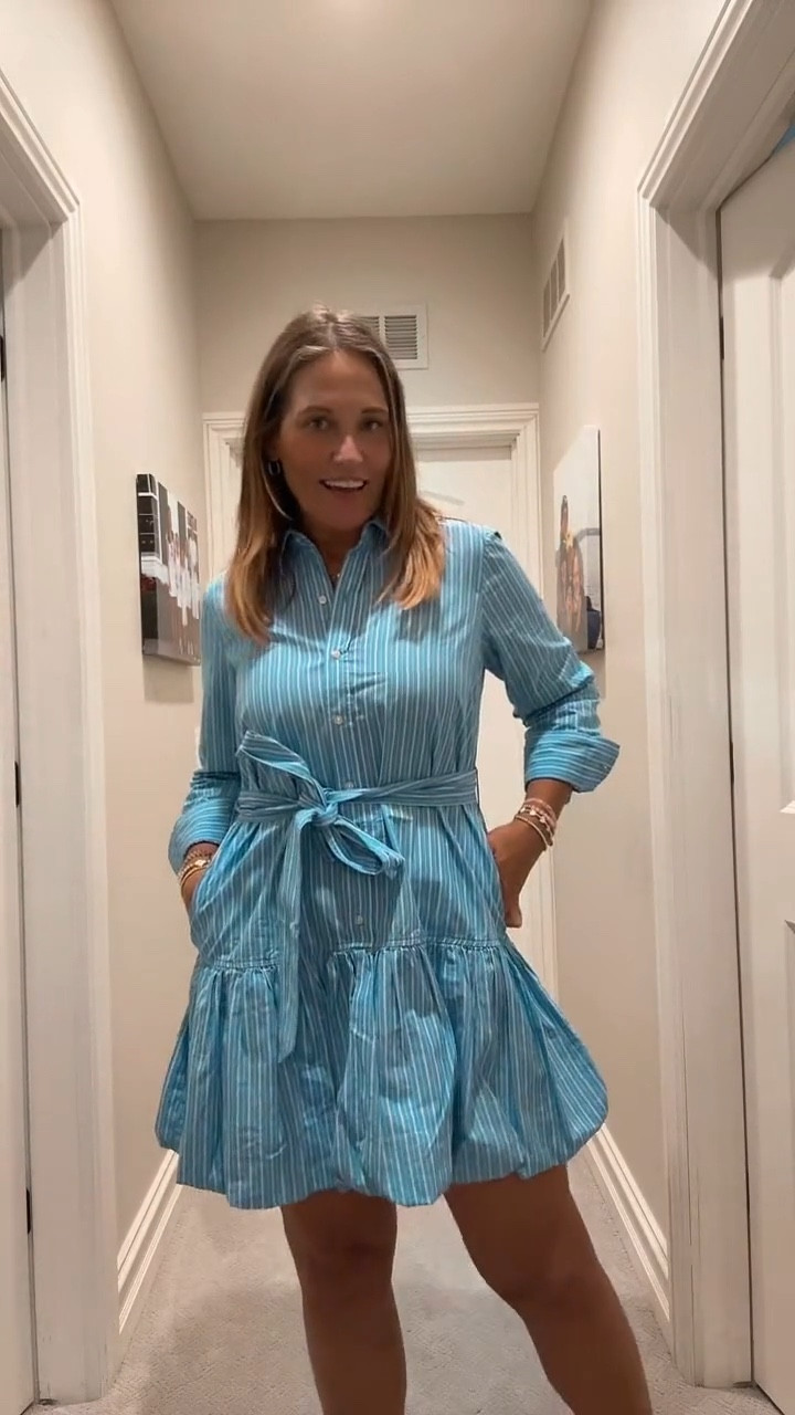 This dress from Walmart is under $35! We love the bubble skirt and matching tie belt so you can cinch the waist. Would look amazing with a pair of Mary Jane flats or even white sneakers! 

#LTKMidsize #LTKSeasonal #LTKOver40