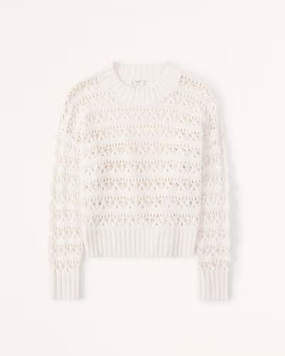 Crochet Wedge Sweater | Abercrombie & Fitch (US)