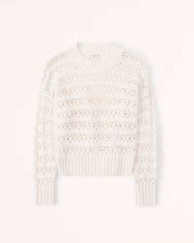 Women's Crochet Wedge Sweater | Women's Tops | Abercrombie.com | Abercrombie & Fitch (US)