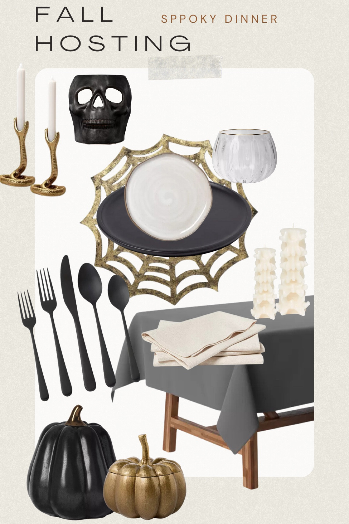 Fall Hosting Tablescape- Spooky Supper

#LTKHome #LTKParties #LTKHalloween