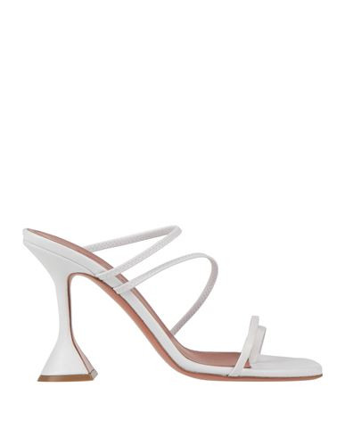 Amina Muaddi Woman Thong sandal White Size 8.5 Leather | YOOX (US)