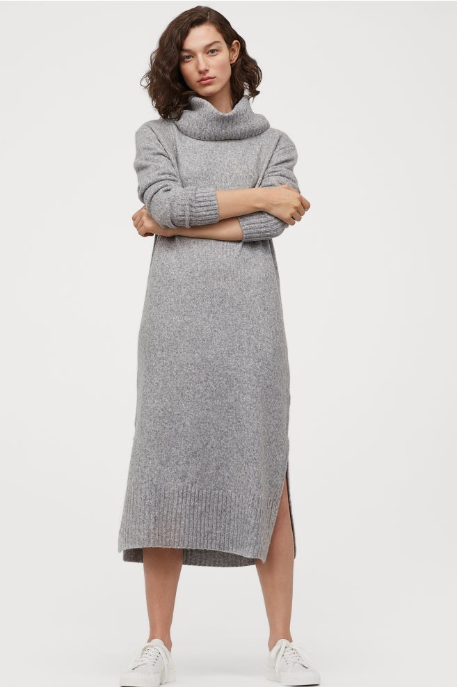 Knit Cowl-neck Dress | H&M (US + CA)
