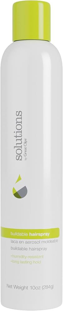 GREAT CLIPS Solutions Buildable Hairspray, 10oz | Protects Against Humidity | Provides Long-Lasti... | Amazon (US)