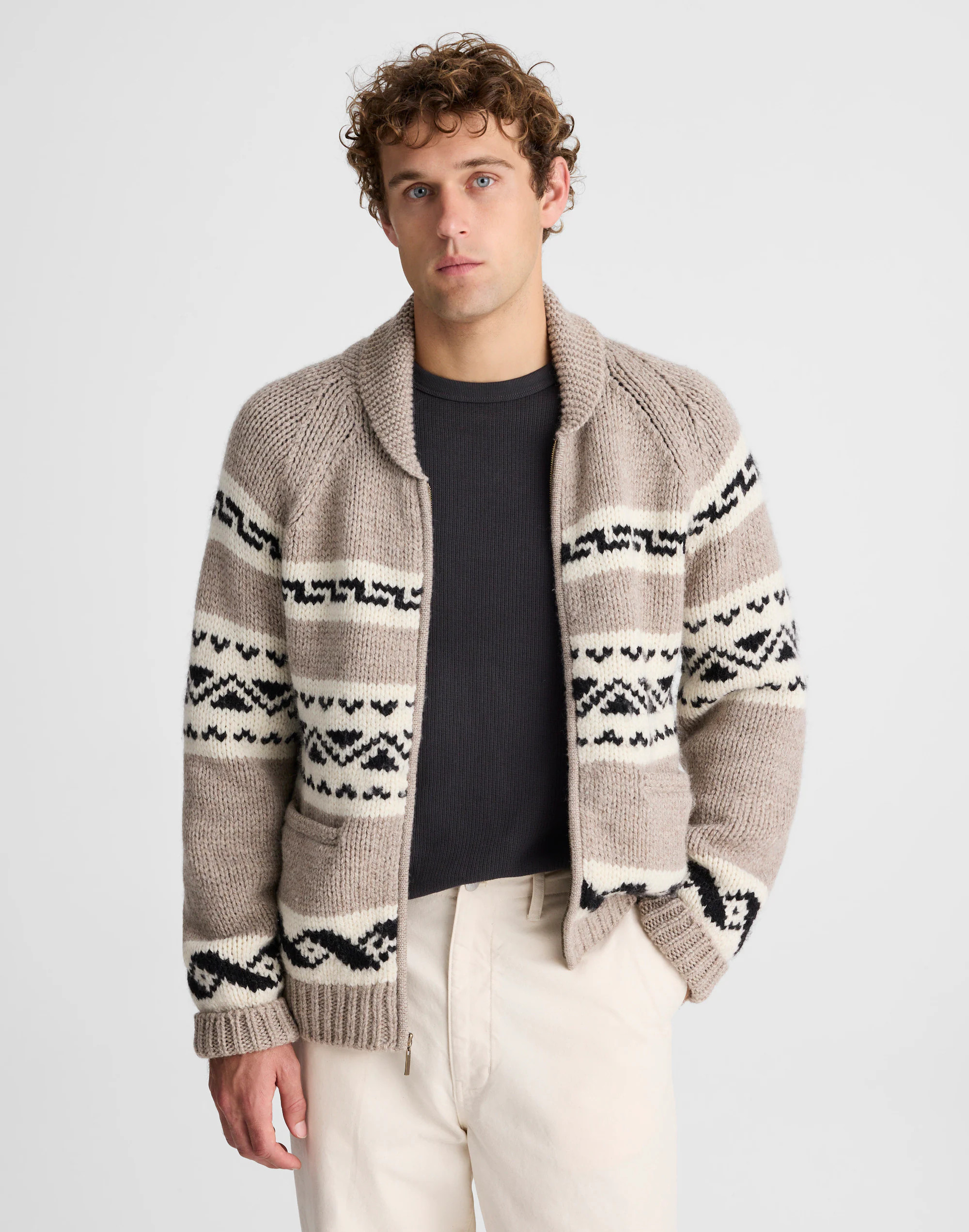 Fair Isle Zip-Front Cardigan Jacket | Madewell