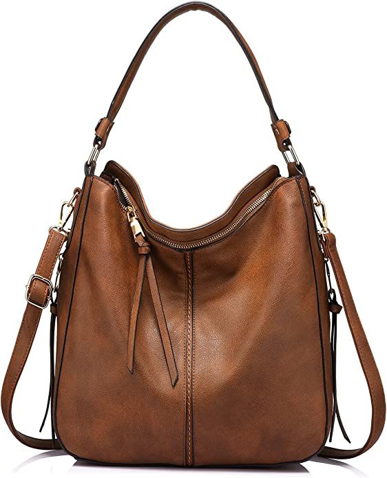 Handbags for Women Large Designer Ladies Hobo bag Bucket Purse Faux Leather | Amazon (US)