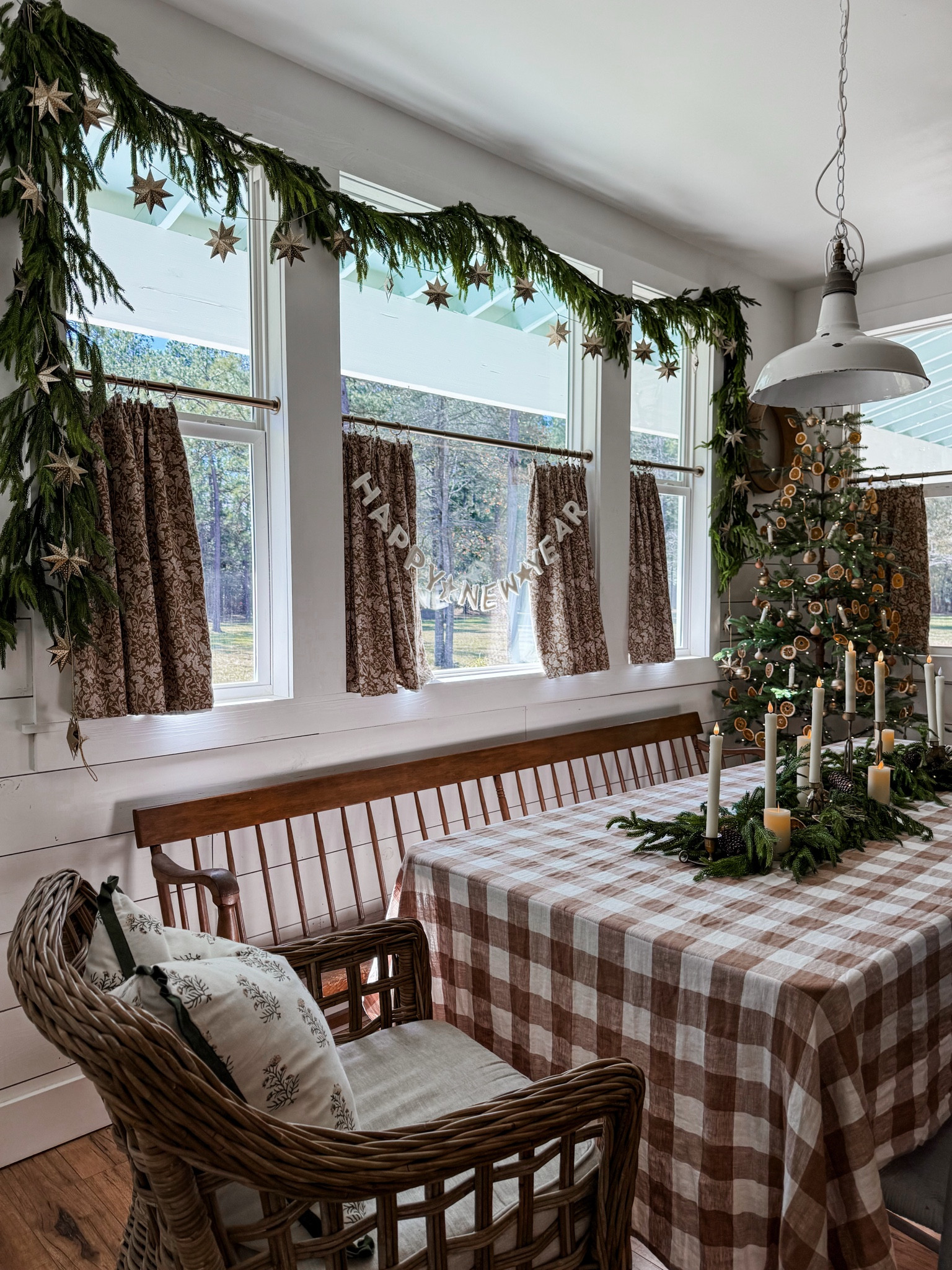 Who can go wrong with gingham?! This tablecloth will elevate your space with such cottage charm! Comes in multiple colors + sizes. Mine is in the brown 120x60. 

#Diningnook #cottagecharm #tablecloth #kitchen #tablescape #vignette 

#LTKHome