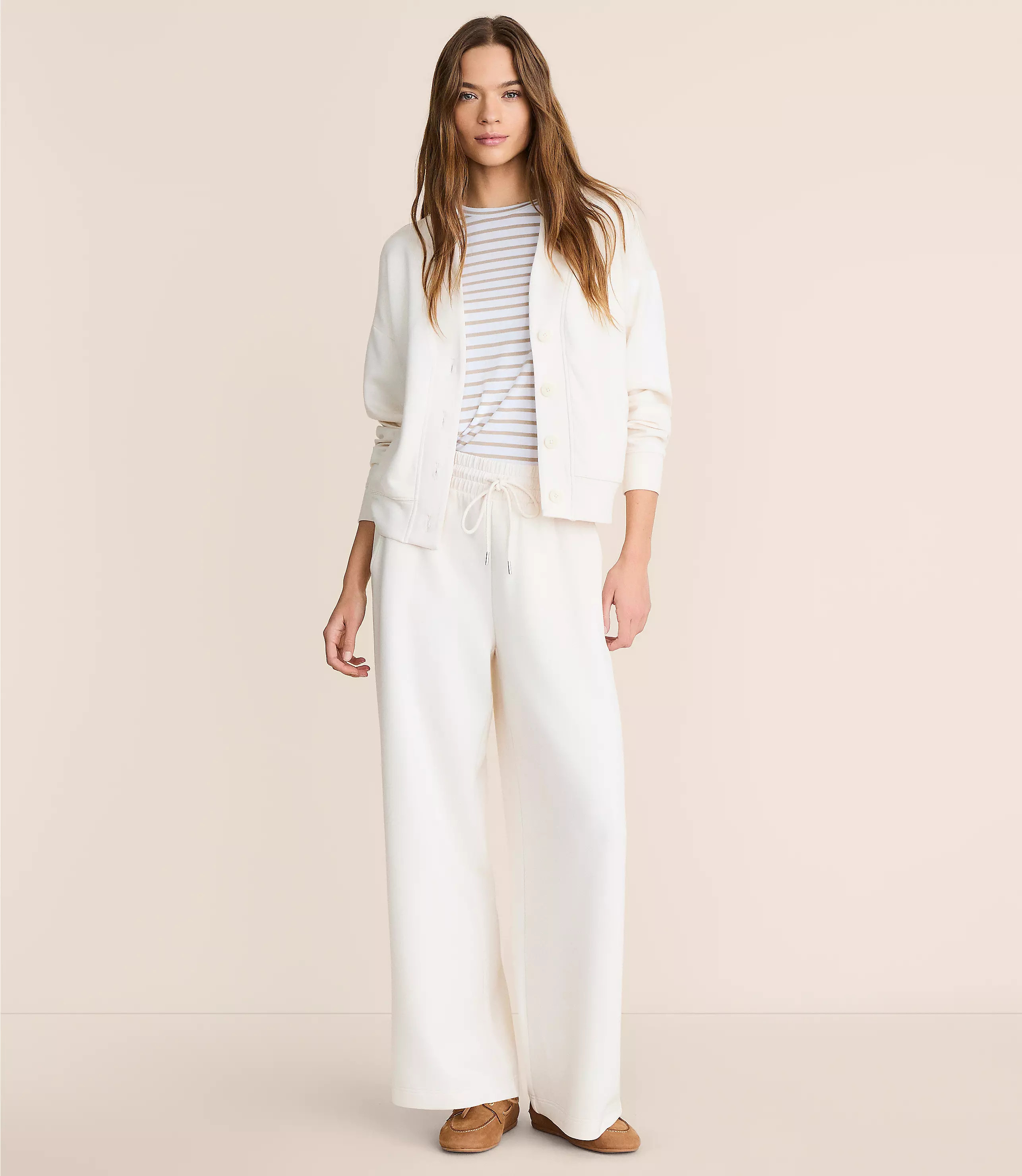 Lou & Grey Scubasoft Wide Leg Sweatpants | LOFT