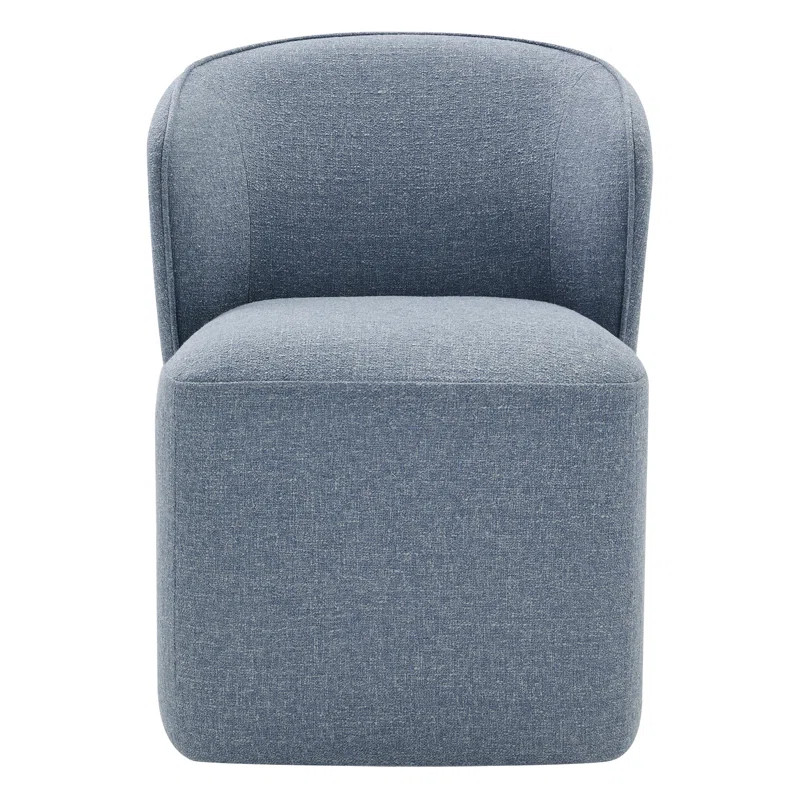 Niha Upholstered Dining Chair with Casters | Wayfair North America