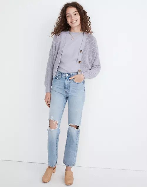 Greywood Crop Cardigan Sweater | Madewell